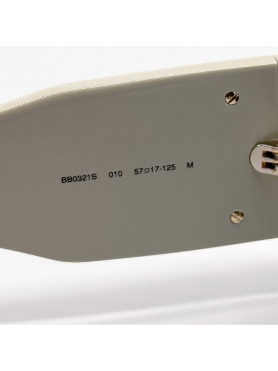 NEW BALENCIAGA BB0321S 010 SUNGLASSES IVORY WOMEN CAT EYE EYEWEAR BALENCIAGA main image 9